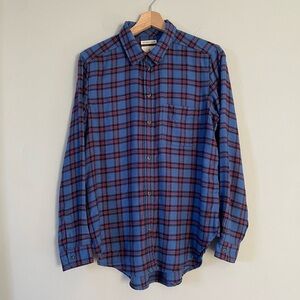 American Eagle Ahhmazingly Soft Boyfriend Fit Plaid Flannel Shirt